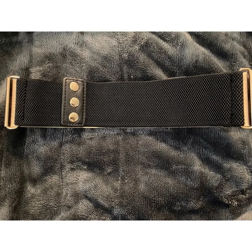 Copper Mirrored Stretch Waist Belt Elastic Back Size Large